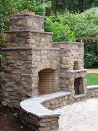 Wood Fired Brick Oven Pizza Oven Built In Wood Box Outdoor Living Www Brownbrosmasonry Net Backyard Outdoor Fireplace Backyard Fireplace
