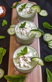 Soupe De Concombre Menthe Feta Free The Pickle Recette En 2020 Soupe Concombre Recette Entree Froide Apero Vegetarien