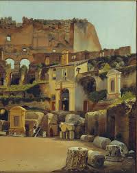 Maleriet er malet i 1845 da eckersberg var ~cirka 62 år gammel, og han var da otte år væk fra sin død af. Christoffer Wilhelm Eckersberg Thorvaldsens Museum B405 Det Indre Af Colosseum I Rom 1813 1816 Eckersberg Italian Landscape Rome