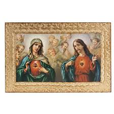 Please choose a different date. Estampa Madera Sagrado Corazon Jesus Y Maria Venta Online En Holyart