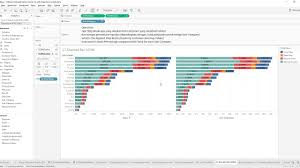 Tableau Tutorial Percent Of Total Stacked Bar Chart