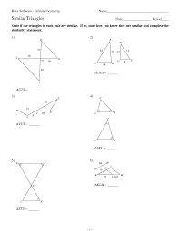 Finding the scale factor of enlargement; Kuta Software Infinite Geometry Similar Triangles Worksheet For 9th 12th Grade Lesson Planet
