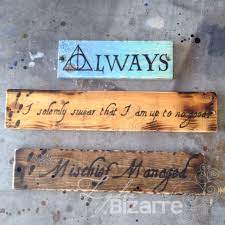 Harry Potter Hand Painted Wooden Signs Harry Potter Sign Harry Potter Signs Harry Potter Decor