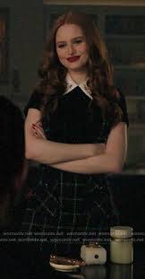 Cheryl S Embellished Collar Top And Checked Skirt On Riverdale Cheryl Blossom Aesthetic Cheryl Blossom Riverdale Riverdale Cheryl