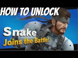 Can you unlock sonic the hedgehog in super smash ultimate? How To Unlock Snake Super Smash Bros Ultimate Unlocking Snake How To Get Snake Youtube
