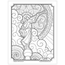 If ye love me, keep my commandments. Angel Moroni Coloring Page Printable