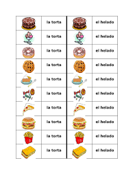 To have a snack tomar un tentempié ⧫ picar algo. Desserts And Snacks In Spanish Dominoes Teaching Resources