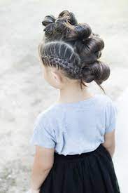 Messy Bun Mohawk With A Side Zipper Braid Follow Along Instagram Hairtodream Fb Hair To Dream Youtube H Edgy Hair Kids Braided Hairstyles Kids Hairstyles
