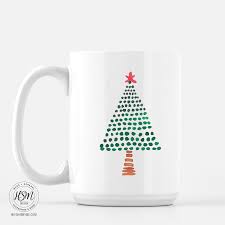 Painted Dots Tree Mug Diy Christmas Mugs Mugs Christmas Mugs