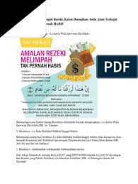 Maybe you would like to learn more about one of these? 7 Zikir Mudah Menjemput Rezeki