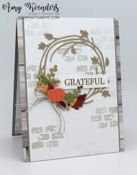 First ten tutorials in the june, 2021 tutorial package. Stampin Up Sparkle Of The Season Fall Card With Video Tutorial Stamp With Amy K