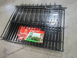These fences work by placing a collar on your dog that will trigger a response when your dog gets close to the boundary. 3 Empire Powder Coated Steel Pressed Point Decorative Metal Fence Panels No Dig Posts Not Included Mn Home Outlet Burnsville 103 Saturday Pick Up Only 8am 12pm K Bid