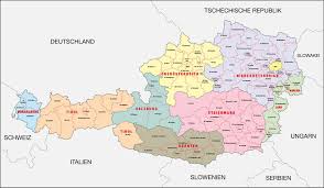 Die Bundeslander Von Osterreicht Mit Hauptstadten Osterreich Austria Oesterreich Landkarte Osterreich Osterreich Bundesland