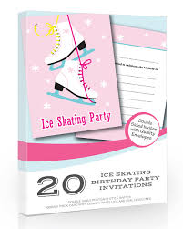 Olivia Samuel 20 x A6 Ice Skating Invitations