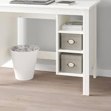 Brusali Desk White 90x52 Cm Ikea Writing desk for work organization at home.
