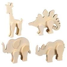 Your Kids Will Love These Wild Animals 3 D Animals Assorted Among Rhinoceros Dinosaur Elephant And Giraffe Wooden Animals Animal Decor Square Wooden Box