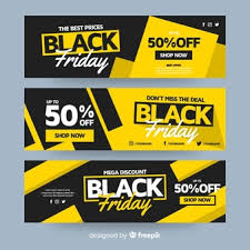 Download Flat Design Of Black Friday Banners For Free Di 2020 Desain Banner Spanduk Desain