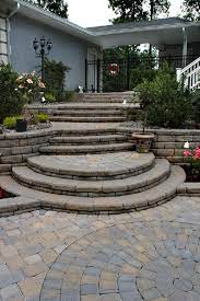 Paving Stone Entry Way By Cst Pavers Patio Steps Patio Backyard