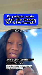 If patients stop taking weight-loss drugs like Ozempic and Wegovy, will  they regain weight?, "A large percentage of them will regain weight... I  didn't say 100%. A large percentage will," said Fatima ...