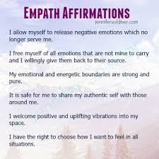 Empath Affirmations Affirmations Empath Intuitive Empath