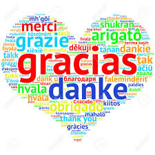 Concéntrese En Español: Gracias. Nube De Palabras En Forma De ...
