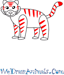 Tiger drawing for kids tiger cartoon drawing cartoon drawings tiger illustration jungle animals baby animals cute animals animal sketches animal drawings. How To Draw A Simple Tiger For Kids