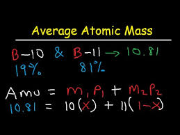 One is 10.013 amu and is 19.9% abundant. Average Atomic Mass Practice Problems Youtube