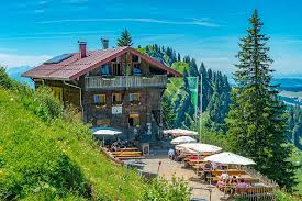Westlicher teil der nagelfluhkette von hörmoos über den höchhädrich zum staufner haus (1634 m) die nagelfluhkette, eine ca. Alpwirtschaft Am Hochgrat Hochgratbahn Oberstaufen