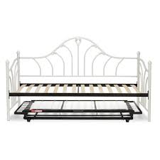 Modern and chic, in an impeccable design is the novogratz bright pop metal daybed and trundle. Emma Complete Metal Daybed With Euro Top Spring Support Frame And Pop Up Trundle Bed Antique White Finish Twin Walmart Com Walmart Com