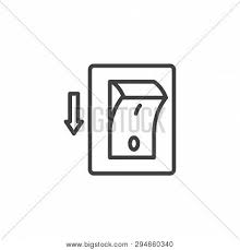 Email logo icon, email, black envelope logo, text, mobile phones, area png. Electric Switch Line Vector Photo Free Trial Bigstock
