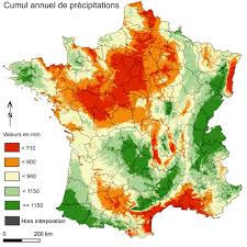 Enregistrée par tran ngoc thinh. Carte Des Precipitations Annuelles En France