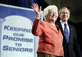 George W. Bush says his mother 'kept us ...