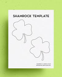 When you have finished, be sure to share your creation on simple mom project's facebook page and follow me on pinterest! Free Shamrock Template Four Leaf Clover Printables Crazy Laura