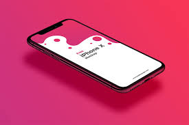 Perspective View Iphone X Mockup Free Iphone Mockup Iphone Mockup Psd Iphone