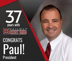 Congratulations to Paul Brucker from our Mandan branch for 37 years with  Railway Credit Union! Your leadership, guidance, and dedication have been  instrumental in our team's success and continue to drive us