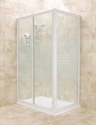 B Q White Frame Shower Enclosure W 1200mm D 760mm Departments Diy At B Q Shower Enclosure Framed Shower Electric Showers
