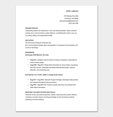 A resume is a great introduction to a college recruiter. College Resume Template 11 Samples Examples