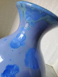 Large Vintage Australian Crystalline Vase Signed by Evan Davis Potter