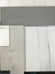 Zebrino Michelangelo Floor Caesarstone London Grey Counter Fireclay Tile Sugar Backsplash Tile Design Tile Edge Bullnose Tile