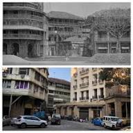 Rampart Row, Kala Ghoda looking into Bakehouse Lane now called Chamber of Commerce Lane. Photo above taken just after the demolition of Fort Walls. This stretch also hosts the @kgaf PC: @Khaki_Tours