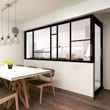 1001 idees separation cuisine salon coulissez une porte ouverte separation cuisine salon salle a manger blanche sallon salle a manger