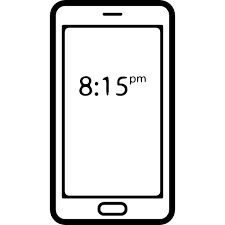 Once the logo appears, release the buttons. Hour On Phone Screen Clock Free Tools And Utensils Icons