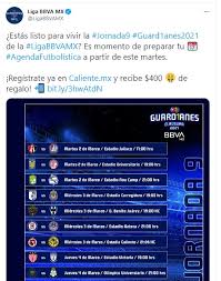 Te recopilamos todos los partidos de fútbol que se van a jugar durante la jornada que tiene lugar hoy monday día 31 del mes de may, pulsa en el botón de información para poder ver detalles sobre el partido y poder ver el partido online. Jornada 9 De La Liga Mx 2021 Horarios Y Canales De Todos Los Partidos Infobae