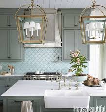 Get The Look A Kitchen Inspired By The Ocean Chic Kitchen Coastal Kitchen Beautiful Kitchens