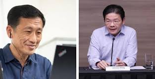 In one corner is transport minister ong ye kung. New Education Minister Is Lawrence Wong After Cabinet Reshuffle
