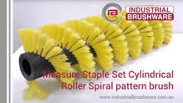 How to measure a Staple Set Cylindrical Roller Spiral pattern brush