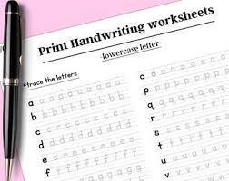 Do the same thing with your handwriting by practicing in the air before you. Hand Printed Letters Etsy