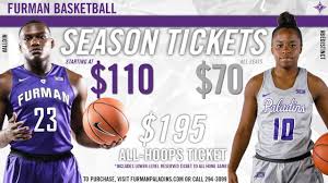 2018 19 Furman Basketball Season Tickets