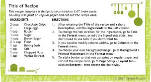 Place your index card in the printer and try printing. Free Recipe Card Template 3x5 Doc 75kb 1 Page S