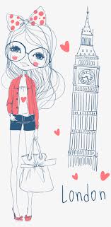 See how to draw tower bridge in london using perspective, pencil drawing tutorial. London Drawing Cartoon Illustration Ù†Ù‚Ø§Ø´ÛŒ Ø¯Ø®ØªØ± Ùˆ Ø³Ú¯ Png Image Transparent Png Free Download On Seekpng